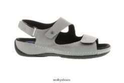 светлосив античен набук обувки FR06X411 лиана xw дама Wolky