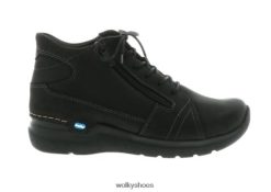 черен античен набук обувки FR06X433 защо дама Wolky