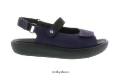 черен античен набук обувки FR06X49 бижу xw дама Wolky