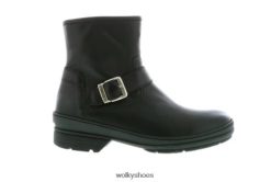 черна горска кожа обувки FR06X452 nitra wr дама Wolky